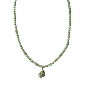Gargantilla verde caracola