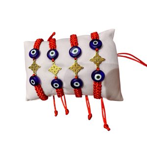 Pulsera Nudo de Brujas con ojo turco