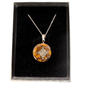 Orgonita Nudo de Brujas Ojo de tigre