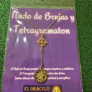 Tetragramaton y Nudo de Brujas Dorado